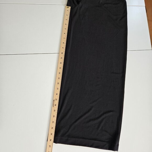 Norma Kamali Jumpsuit Women L / 40 Black Dolman LS Wrap Front Tie Waist Wide Leg - Picture 6 of 16